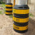 电线杆防撞桶安全警示交通圆柱型防撞桶防撞墩超强反光电杆保护桶 红白 黄黑1000*500*350
