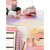 泡沫地垫泡沫地垫拼接一整张儿童家用拼图可坐地板垫加厚婴儿爬行 米+粉+紫+白 30*30*2.5cm16片+16个边条