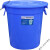 【精品好货】 大号垃圾桶户外塑料环保酒店餐厨工业商用圆形带盖大容量收纳水桶 100升+盖（白色）户外和小区