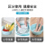 海斯迪克 HKZX-34 塑料盆套装加厚洗脸盆洗漱洗衣洗菜盆水盆浅蓝色三件套（小中大）