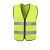 反光背心马甲反光衣外套夜光透气萤光衣驾驶员安全服环卫工人拉炼 果绿布灰条