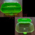 演示产品示范工具箱套装透明塑料双层实验箱盒收纳箱化妆盒 绿色示范箱整套3