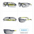 UVEX优唯斯9183281骑行I5墨镜防风防雾防紫外线防强光防护眼镜