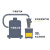 塑料吸尘器旋风分离粉尘工业集尘器小型旋风筒过滤集尘器木工装修 白色集尘器+2m螺纹管