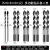 瓷砖打孔钻头混凝土开孔6mm霸王钻玻璃水泥合金手电钻专用三角钻 （5+6+8+10+12）钻头各2支