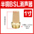 BSL-012346分1寸2寸气动元件电磁阀汇流排可调节流消声器 银色 半1寸