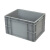 晟储 物流箱EU箱储物箱加厚塑料储物盒欧标周转箱 400×300×230mm 灰色