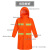 反光连体雨披 时尚户外徒步环卫摩托车男女成人长款风衣 荧光橙色 M