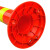 塑料警示柱防撞柱反光立柱路桩隔离柱交通安全道路标志柱 75CM EVA红色-车压不坏(送螺丝)