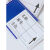 全磁强磁力标签贴材料卡标识贴货架仓位物资库位标示分类材料卡 30*100全磁蓝白红三色 下单颜色留言