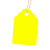 筑华工品 PVC彩色塑料吊签牌 十个价 7*5cm黄色 10张 单位：件