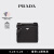 PRADA/普拉达【礼物】Re-Nylon和Saffiano牛皮革单肩包 黑色-新版
