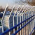 铁朝代 锌钢护栏厂区围墙围栏小区围墙防护栅栏室外铁艺栏杆 单向折弯款锌钢护栏1.2米高/每米