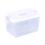弗莱仕 多功能加厚储物箱物料框 塑料 400*280*230 透明