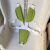 定制适用pouch婴儿童餐椅k05宝宝椅五点式安全带绑带plus固定扣非配件 白色安全带+绿色护肩护裆