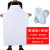 加厚白色围裙防水围裙防油围裙PVC工业防酸碱围裙耐磨级围裙 普通版120*80围裙+套袖