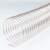 跃励工品 pu钢丝软管 木工机械软管透明吸尘通风管  内径38mm*壁厚4mm 一米价