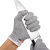 久匀 5级防割手套 防切割耐磨手套厨房防刀割手套 HPPE防划手套 灰色一双 XXS(16cm)