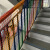 儿童楼梯防护网阳台彩色装饰网防坠网护栏网宝宝隔离网安全防攀爬 咖/白色0.8米高1米长