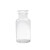 加厚广口玻璃试剂瓶磨砂药瓶分装密封细口瓶化学小口瓶棕茶色透明 棕色细口-30毫升