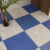 森屿家地板革水泥地直接铺加厚耐磨防水地板贴仿真租房地面改造地贴 美家-蓝方块地毯纹