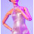 芭比（Barbie）Barbie Looks系列时装秀娃娃复古时尚造型 芭比玩具收藏礼物 HRM14 32cm
