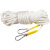 施工耐磨吊绳工地尼龙捆绑传递绳 30米双钩直径20MM