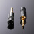 NEUTRIK原装YS231-BG立体声耳机3.5mm小三芯插头焊接发烧 AVSSZ弯3.5头银色镀金尾径6.5mm