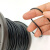 黑色包塑钢丝绳 304不锈钢细钢丝绳2mm1mm1.5mm3mm4mm5mm 黑色包塑钢丝绳2mm(一卷50米)