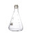 三角烧瓶锥形瓶 玻璃三角瓶带塞锥形烧瓶带刻度高硼硅耐高温25 50 100 150 200 2 3000ml(含硅胶塞)
