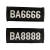 2011式保安胸牌胸号保安魔术粘贴式布胸号 保安号码牌 BA0666+0888