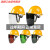 约巢定制安全帽式电焊面罩烧焊工防护罩脸部面屏防飞溅打磨透明焊帽头 安全帽(红色)+支架+绿色屏