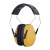 头戴式隔音耳罩机场睡眠学习专用噪音耳罩隔音工业级降噪防护射击防噪音耳罩 L6黄色