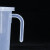 冰禹 BT-169 带盖塑料量杯 带把手pp刻度烧杯 透明测量计量杯 5000ml加盖 