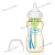 布朗博士奶瓶PPSU婴儿仿母乳新生儿宽口防胀气奶瓶1岁以上断奶 PPSU材质 c长颈鹿【带6个月以上奶嘴 270ml