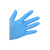 爱马斯(AMMEX) 一次性蓝色丁腈手套 耐用型 浅蓝色 无粉 麻面 产地中国 M码 中码 单只4.5g 100只/盒