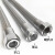 不锈钢波纹304网管6分丝口平面金属软管蒸汽管编织网软管高压管 6分X0.6米