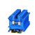 铜UK3N蓝色电压端子排UK-3N组合型导轨式2.5mm平方 UK3N蓝色一字