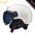 3C认证电动车头盔男女士四季摩托车哈雷半盔冬季款保暖防寒安全帽 红色短透明镜