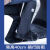 兆燊 防水鞋套 户外高筒加厚防水防雨鞋套徒步耐磨防滑脚套  黑色 S码（36-37） 