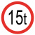 钢隋 反光交通安全标牌 φ60cm 1.5mm厚铝板 交通指示牌可定制 限重15吨 一块价