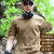驰云狼功能性夹克户外工装夏季速干短袖套装圆领男军迷战术运动作 灰色短袖 （速干款） XS /28（90-105斤）
