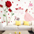恒几创意玫瑰花朵墙贴客厅卧室沙发电视背景墙壁装饰品自粘墙贴画贴纸 粉色玫瑰 超大