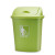 定制摇盖垃圾桶大容量30L40L60L户外物业带盖厨房商用特大号教室 加厚绿色无盖30L