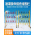 定制不锈钢手动推拉折叠伸缩门户外收缩路障幼儿园安全铝合金防护围栏 管式蓝白 高1.2米长2米