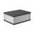 铝合金外壳防水仪器接线盒铝盒光纤分线盒铝型材盒子定制130-100 A款13010040皓月银