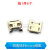 铜MicroUSB插座Micro母座母头公头MK5P接头接口充电口 Micro USB母座 无边 带定K