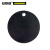 安赛瑞 圆形空白塑料吊牌 厂标签标记分类牌超市寄存牌钥匙牌 黑色 100个装 直径31.8mm 14794