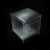 希万辉 正方形包装盒pvc透明盒子手办模型展示盒子 50个5*5*5cm