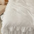 欧苏缦（OUSUMAN）韩式简约公主风云锦棉四件套少女心花边被套夹棉蕾丝边床裙床品4 本白 2*2.2米床裙四件套(被套200*230)